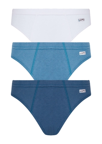 Kit com 3 Cuecas Infantil Slip Lupo 140-089