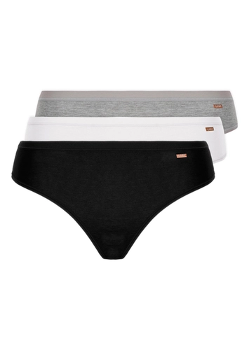 Kit com 3 Calcinhas Biquíni Loba 40353-001 Plus Size