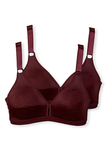 Kit com 2 Sutiãs sem Aro e sem Bojo Demillus 61196/61096 Taça B