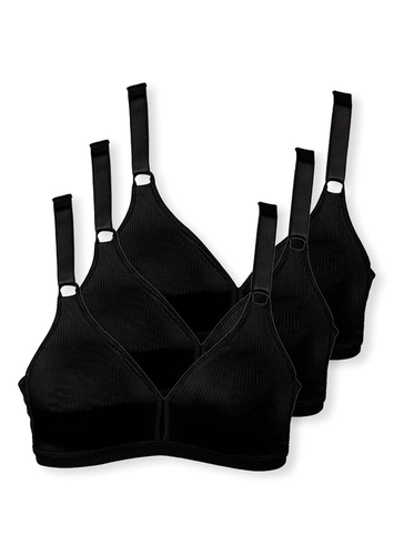 Kit com 3 Sutiãs sem Aro e sem Bojo Demillus 61196/61096 Taça B