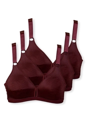Kit com 3 Sutiãs sem Aro e sem Bojo Demillus 61196/61096 Taça B