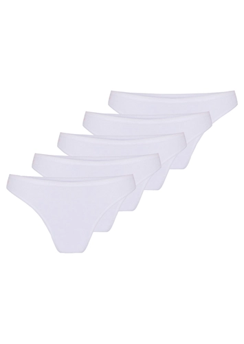 Kit com 5 Calcinhas Tanga Hering 77t0