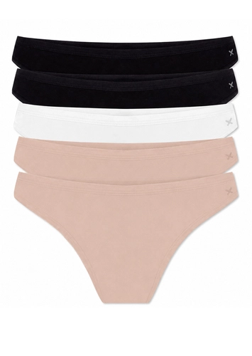 Kit com 5 Calcinhas Tanga Hering 77t0