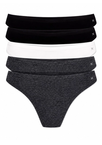 Kit com 5 Calcinhas Tanga Hering 77t0