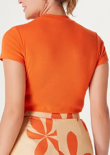 Blusa Feminina Cropped Hering 4fq7