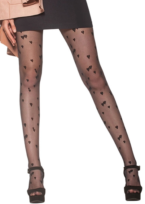 Meia Calça Fio 15 Corações Loba 5758-001