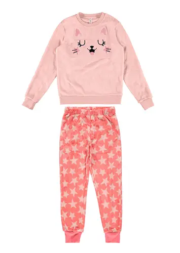 Pijama Infantil Menina Longo Malwee 1000103817