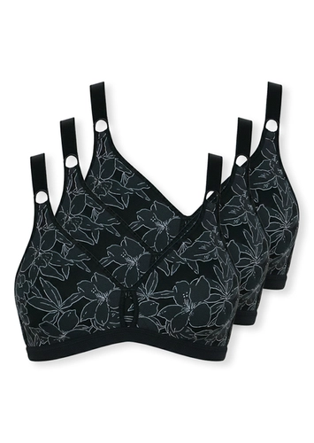 Kit com 3 Sutiãs Sustentação Olimpo Anizete Demillus 61741 Taça B