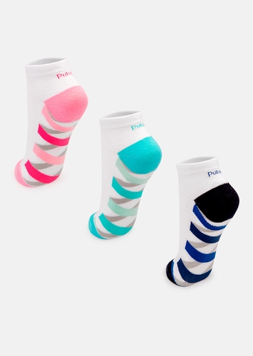 Kit 3 Pares de Meias Esportiva Puket 8565