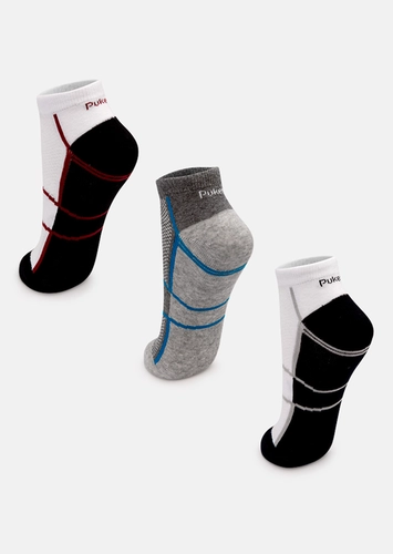 Kit 3 Pares de Meias Esportiva Puket 8565