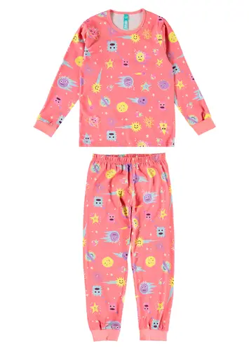 Pijama Infantil Menina Longo Malwee 1000105335