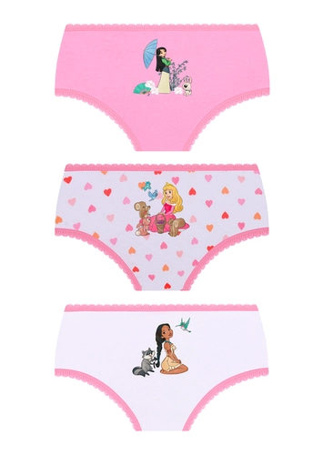 Kit com 3 Calcinhas Princesas Lupo 18201-089
