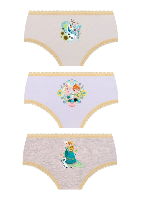 Kit com 3 Calcinhas Infantil Frozen Ii Lupo 18202-089