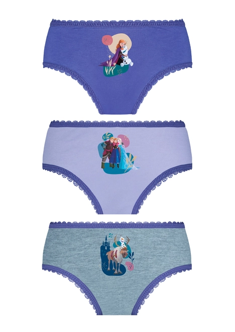 Kit com 3 Calcinhas Infantil Frozen Ii Lupo 18202-089
