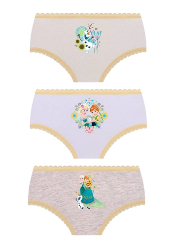 Kit com 3 Calcinhas Infantil Frozen Ii Lupo 18202-089