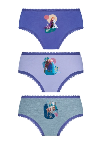 Kit com 3 Calcinhas Infantil Frozen Ii Lupo 18202-089