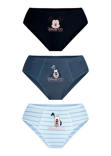Kit com 3 Cuecas Infantil Slip Mickey Mouse Lupo 111-089