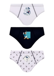 Kit com 3 Cuecas Infantil Slip Mickey Mouse Lupo 111-089