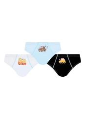 Kit com 3 Cuecas Infantil Slip Carros Lupo 175-089