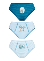 Kit com 3 Cuecas Infantil Slip Stitch Lupo 18300-089