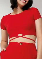 Blusa Feminina Cropped Enfim 1000113925