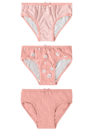 Kit com 3 Calcinhas Infantil Malwee 1000111571