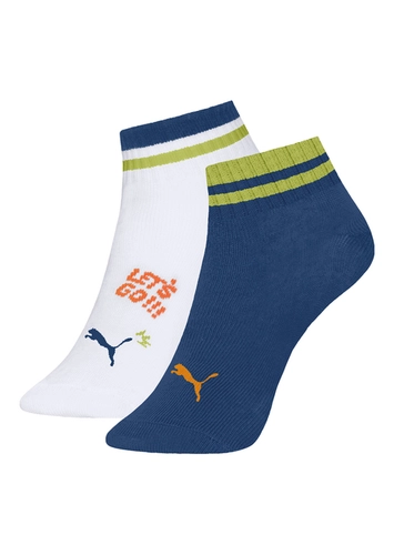 Kit 2 Pares de Meias Infantil Cano Curto Puma 2790-001