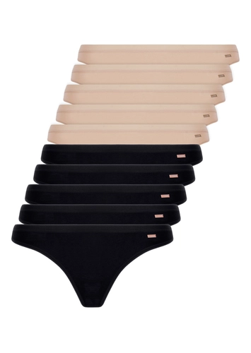 Kit com 10 Calcinhas Tanga Loba 40354-001
