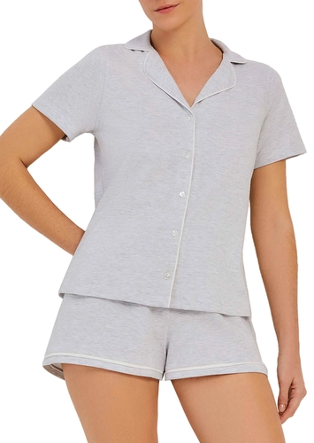 Pijama Feminino Curto com Abertura Hering 7cyg