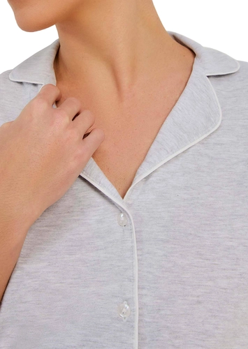 Pijama Feminino Curto com Abertura Hering 7cyg
