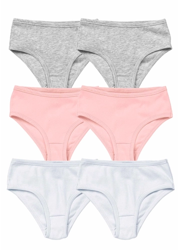 Kit com 6 Calcinhas Infantil Hering 577a