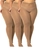 Kit com 3 Meias Calças Fio 80 Opaca Trifil 6100 Plus Size