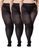 Kit com 3 Meias Calças Fio 80 Opaca Trifil 6100 Plus Size