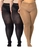 Kit com 3 Meias Calças Fio 80 Opaca Trifil 6100 Plus Size