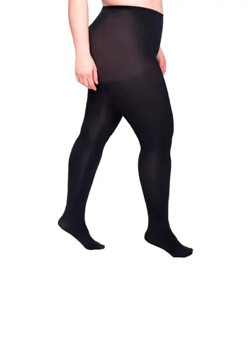 Kit com 3 Meias Calças Fio 80 Opaca Plus Size Loba 5852-001