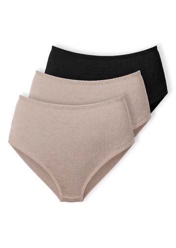 Kit com 3 Calcinhas Alta Nova Bibelô Demillus 57487