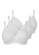 Kit com 3 Sutiãs com Aro e sem Bojo Support Control Demillus 64905 Taça C