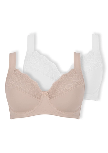 Kit com 2 Sutiãs com Aro e sem Bojo Dilady 123410