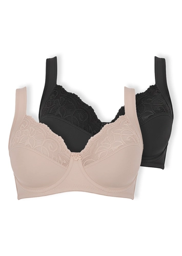 Kit com 2 Sutiãs com Aro e sem Bojo Dilady 123410