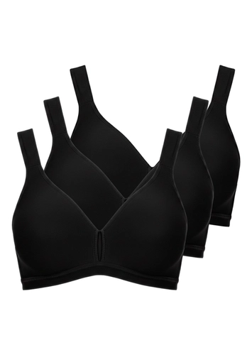 Kit com 3 Sutiãs sem Aro e sem Bojo Olimpo Conforto Demillus 61004