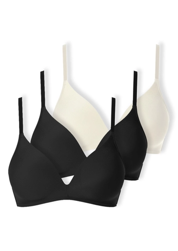 Kit com 3 Sutiã sem Aro com Bojo Paraíso Demillus 63476