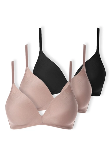 Kit com 3 Sutiã sem Aro com Bojo Paraíso Demillus 63476