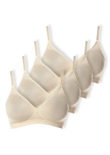 Kit com 4 Sutiãs sem Aro e sem Bojo Poás Demillus 61411