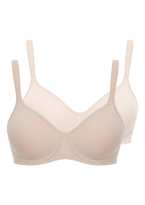 Kit com 2 Sutiã com Aro e sem Bojo W Triumph Shape 24814 Taça B