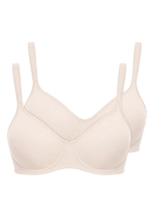 Kit com 2 Sutiã com Aro e sem Bojo W Triumph Shape 24814 Taça B