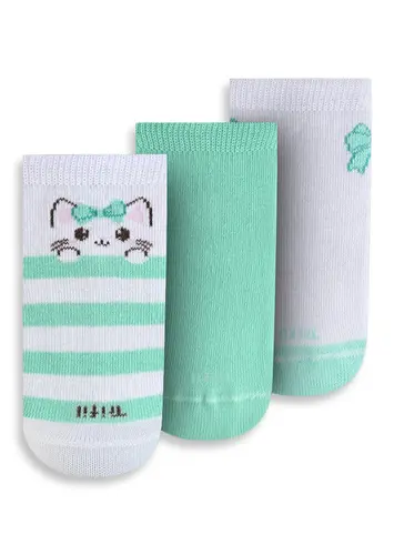 Kit 3 Pares de Meias Bebê Cano Médio Trifil 1005