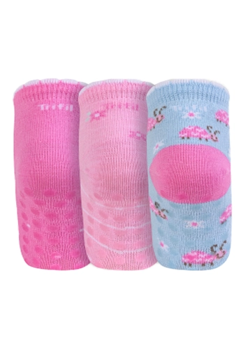 Kit 3 Pares de Meias Bebê Cano Médio Trifil 1003