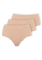 Kit com 3 Calcinhas Alta Dilady 203203 Plus Size