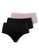 Kit com 3 Calcinhas Alta Dilady 203203 Plus Size