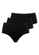 Kit com 3 Calcinhas Alta Dilady 203203 Plus Size